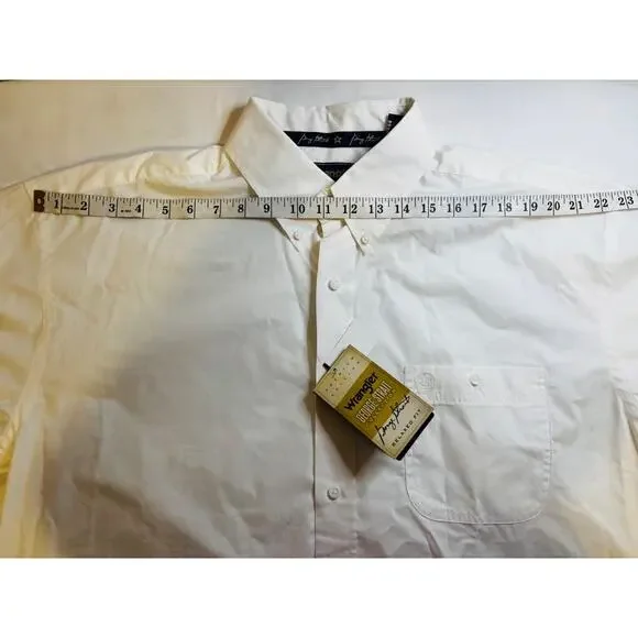 NWT Wrangler George Strait Collection Men's Button Up Long Sleeve Size XL Cowboy - Picture 7 of 14